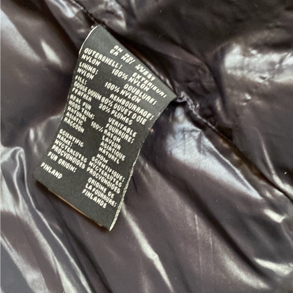 SAM. Genuine Fur hood trim Down jacket purple XS - Picture 8 of 10